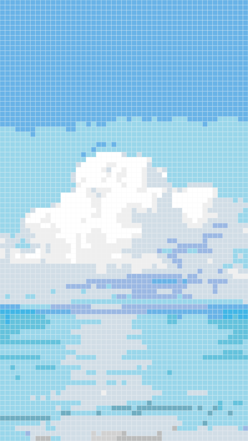 Soft Pastel Sky & Sparkling Blue Sea
