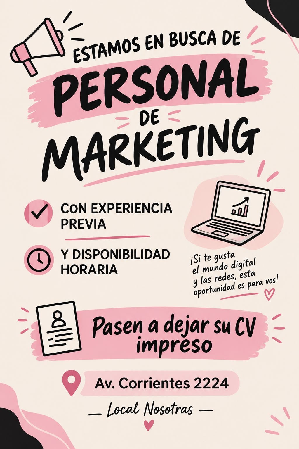 Se busca Personal en Marketing en Posadas