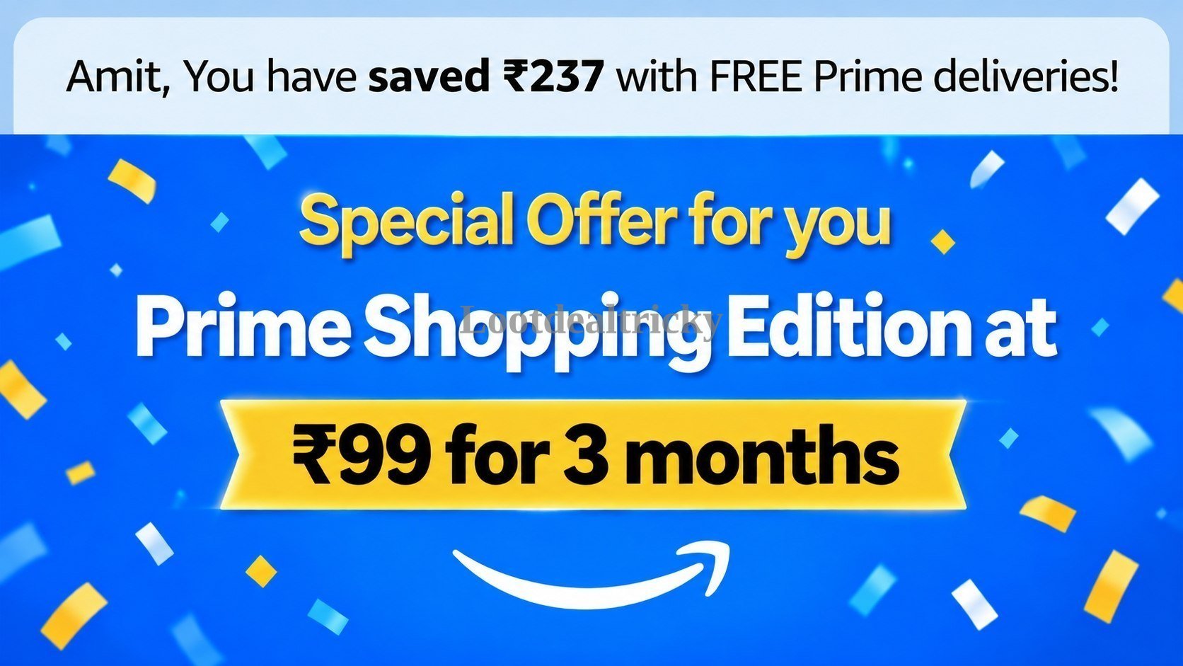 Amazon Prime Edition – Just ₹99 | Lowest Price Deal