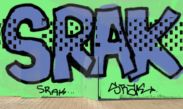 Graffiti artwork by SRAK