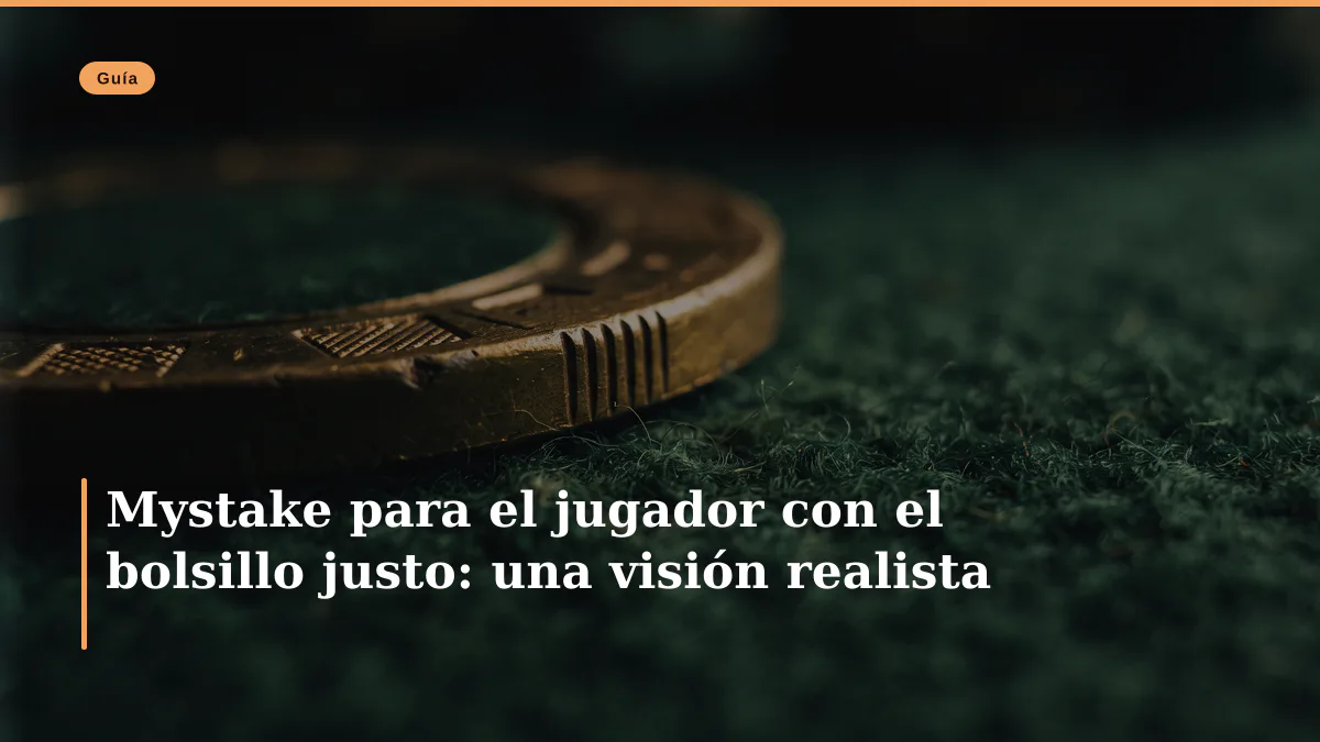 Mystake para el jugador con el bolsillo justo: una visión realista