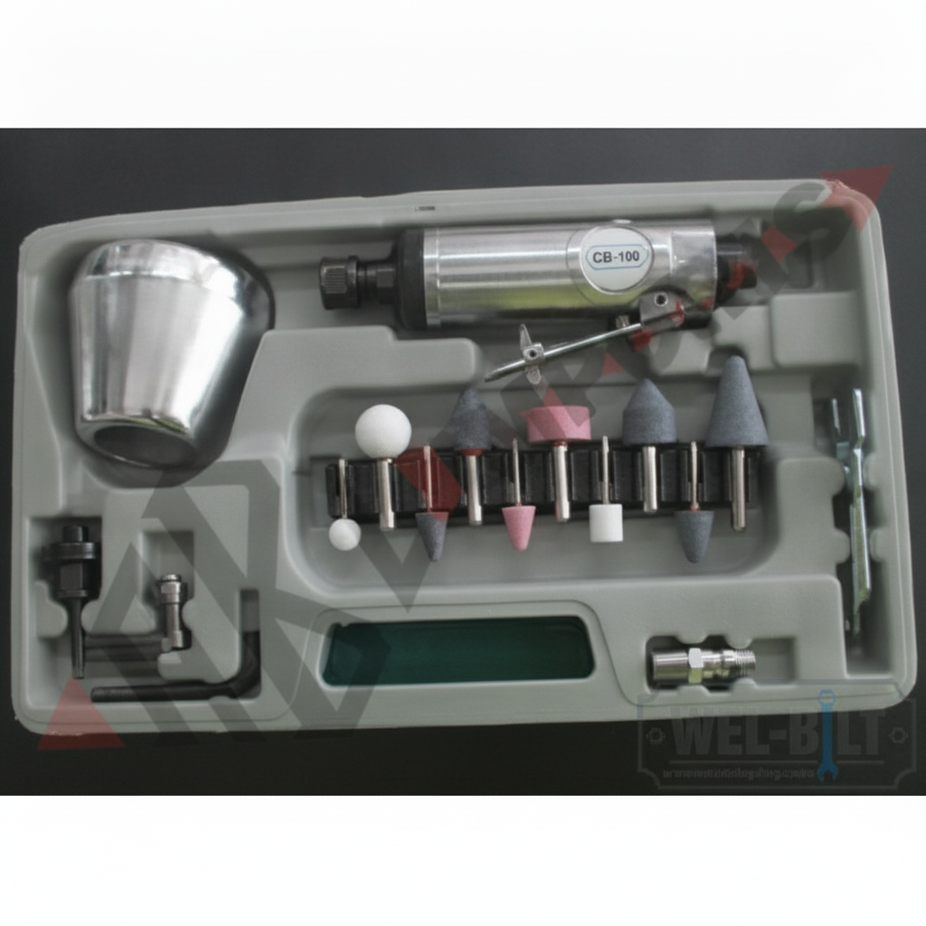 Air Cut Off Tool and Die Grinder Kit, 75mm & 1/4
