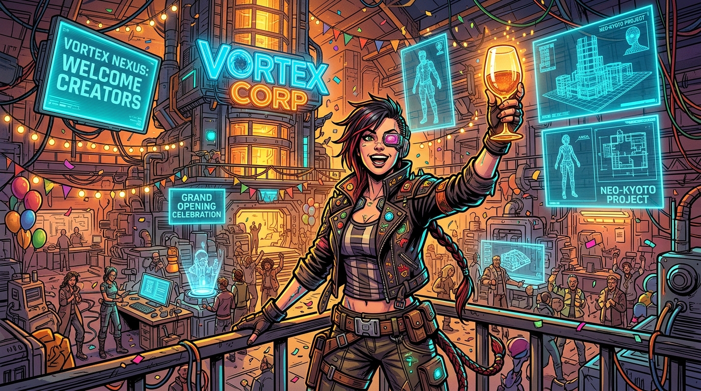 A Toast to Virtual World Creators: Welcome to the Vortex Nexus Era!