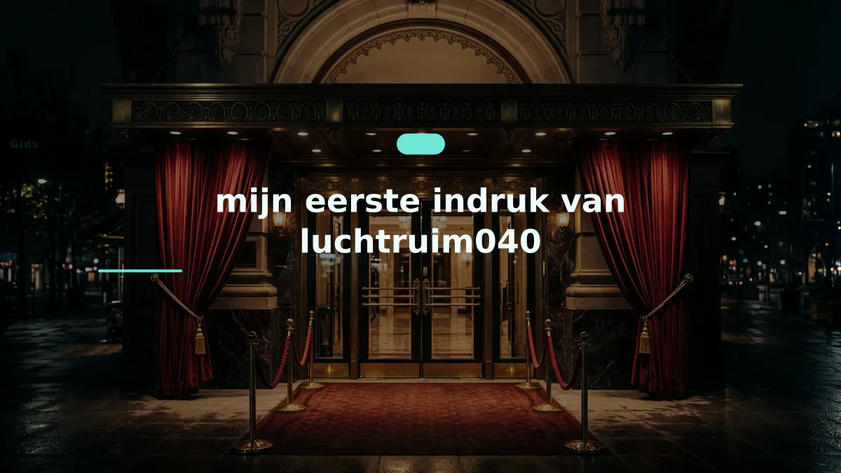 mijn eerste indruk van luchtruim040