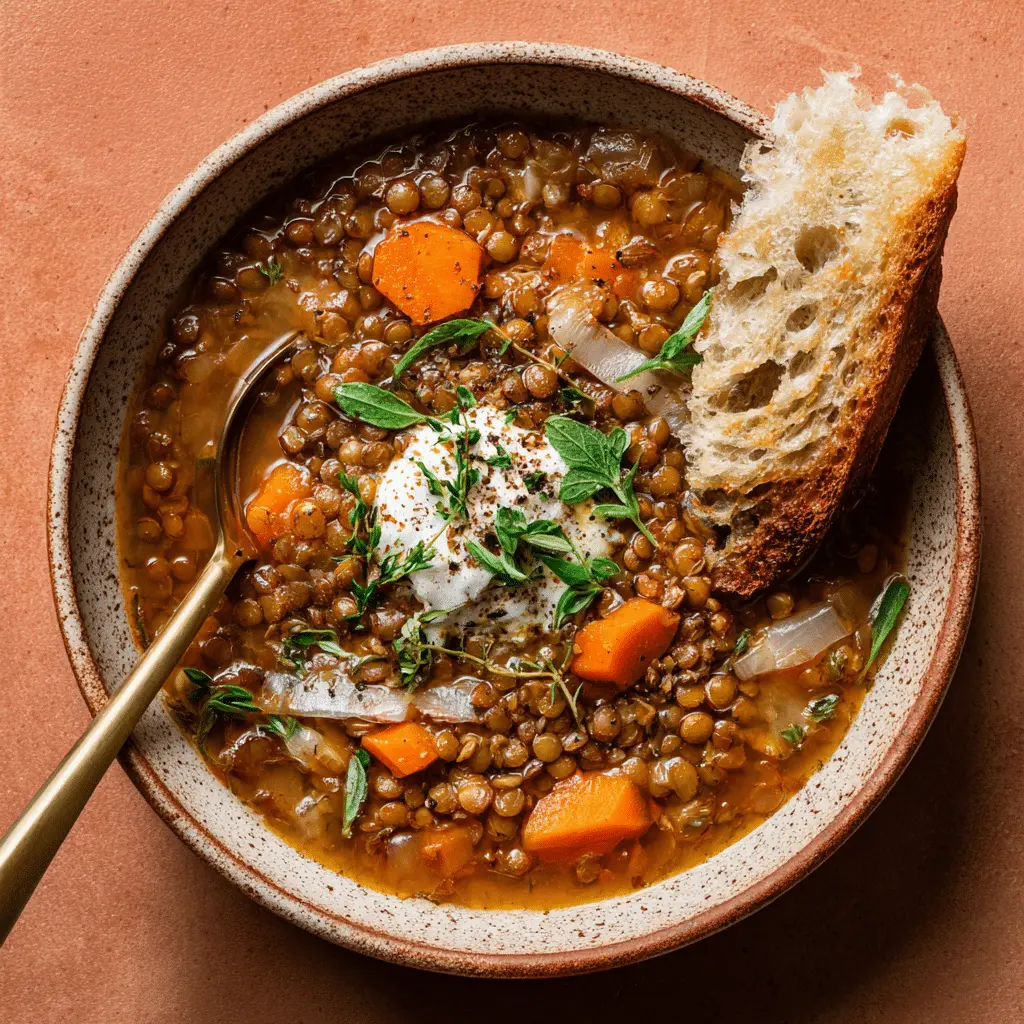 Greek Lentil Soup 