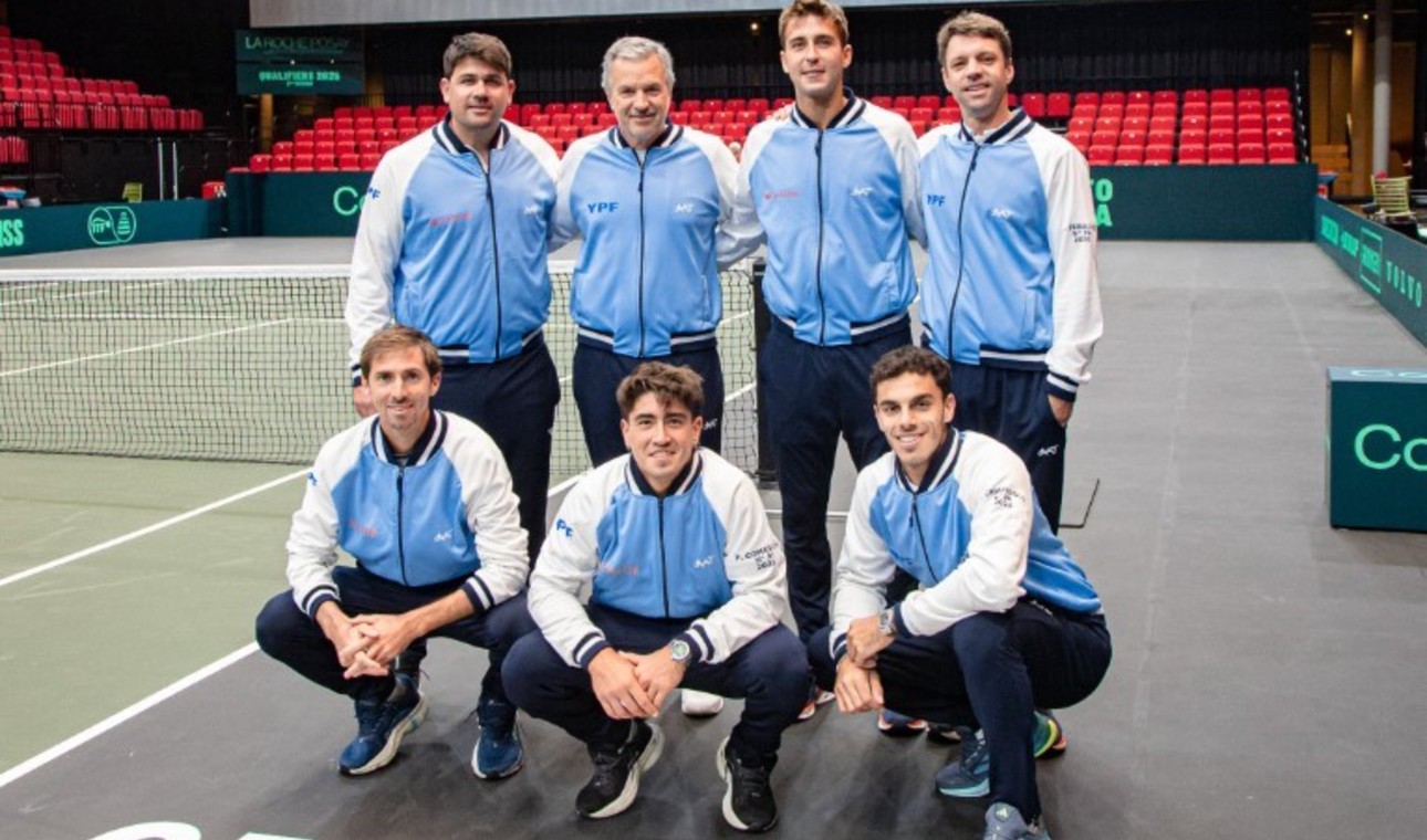Copa Davis: Argentina entrenó en Bologna. Mañana, ante Alemania