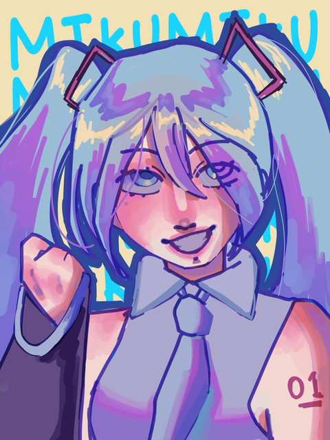 whatthefrig i love miku
it was miku day


so

i drew miku