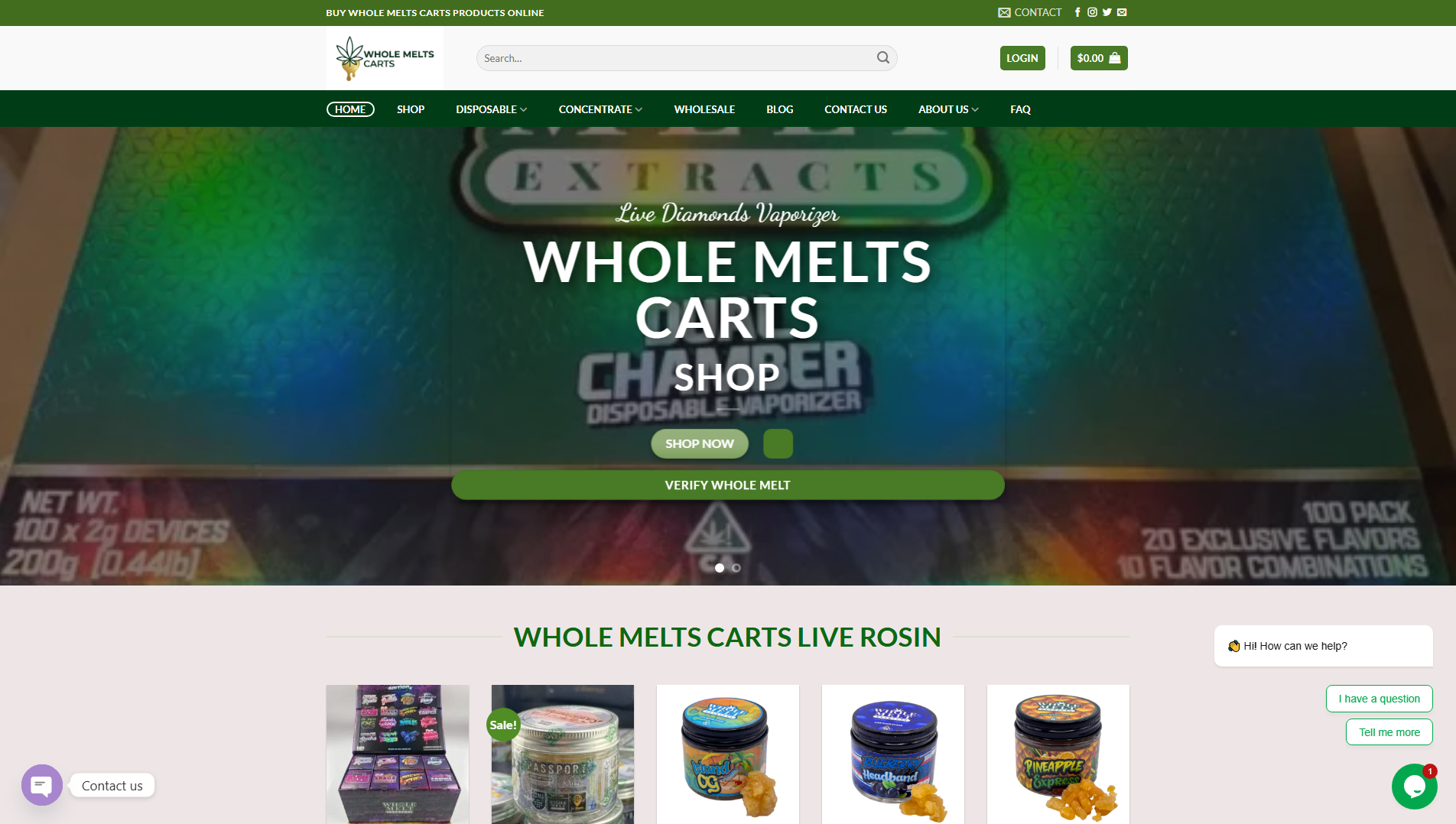 Основной снимок · wholemeltscarts.com