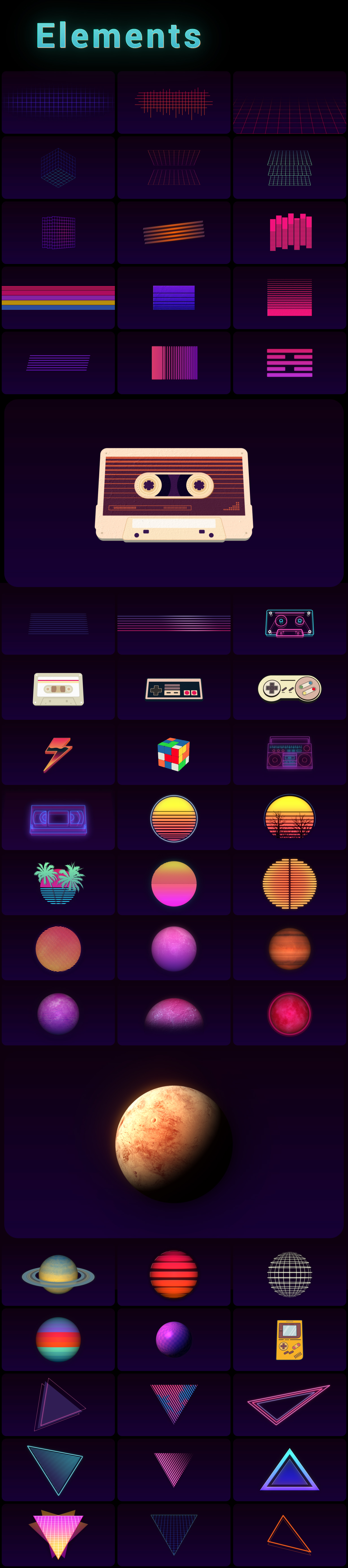 Retro Wave Pack - 8