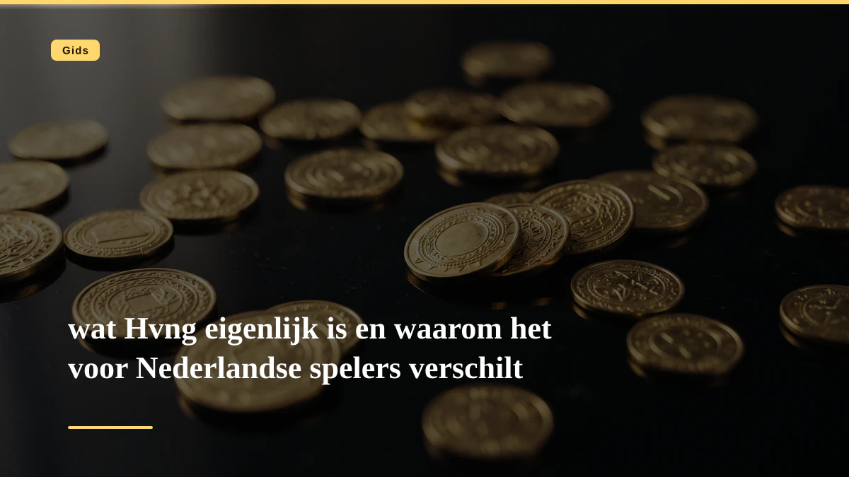 wat Hvng eigenlijk is en waarom het voor Nederlandse spelers verschilt
