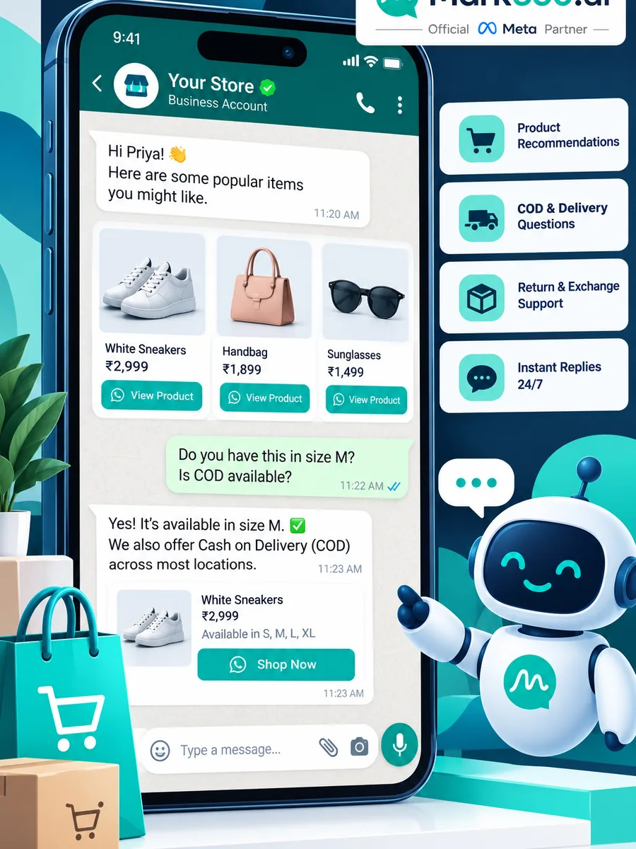 WhatsApp Business API for Ecommerce: Broadcast, Abandoned Cart Drip & AI Chatbots — sidebar
