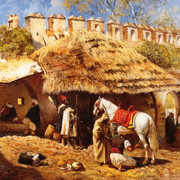 Edwin-Lord-Weeks-Blacksmith-Shop-At-Tangiers