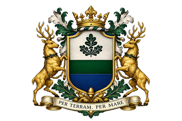 Coat of Arms of the Union of Arborea. (This Image is AI Generated)