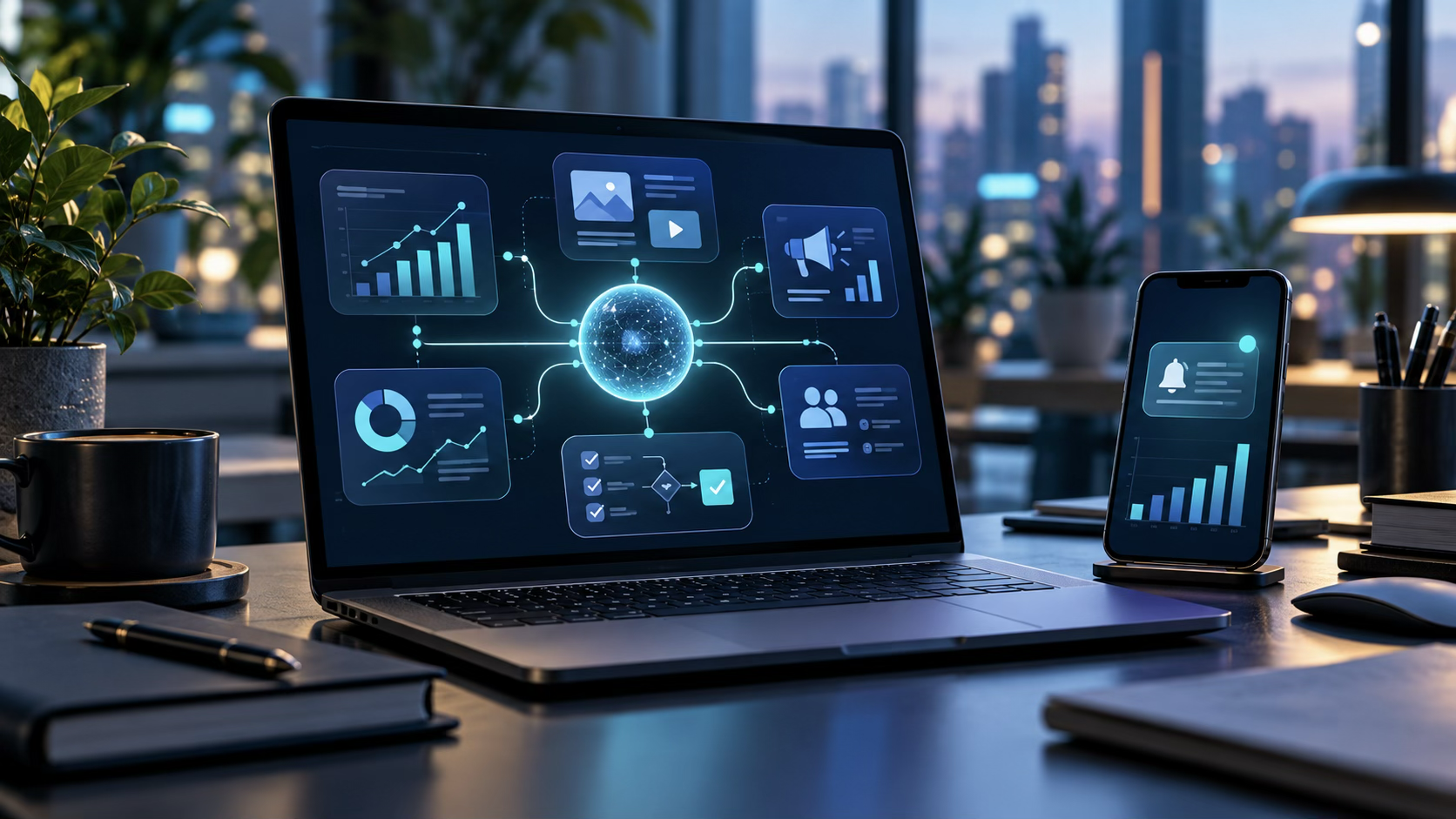 AI-агент связывает аналитику, контент, рекламу, CRM и маркетинговые задачи