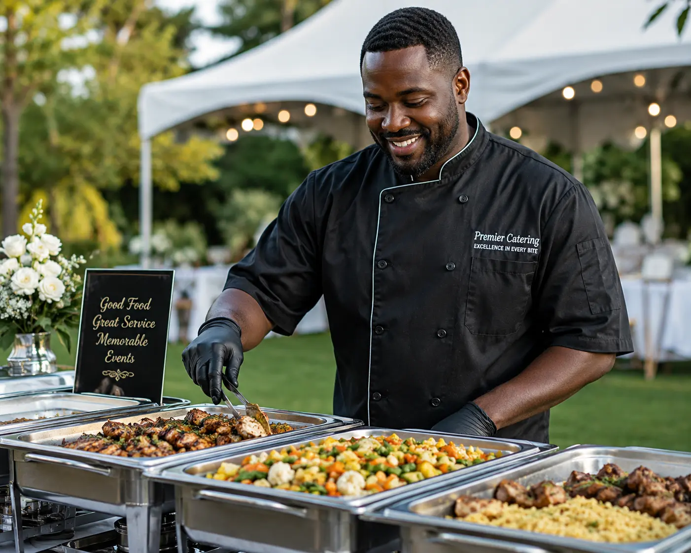 Professional outdoor catering services for events in Kenya