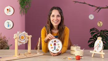 Domestika - Ricamo con texture꞉ combina punti e perline - Ita
