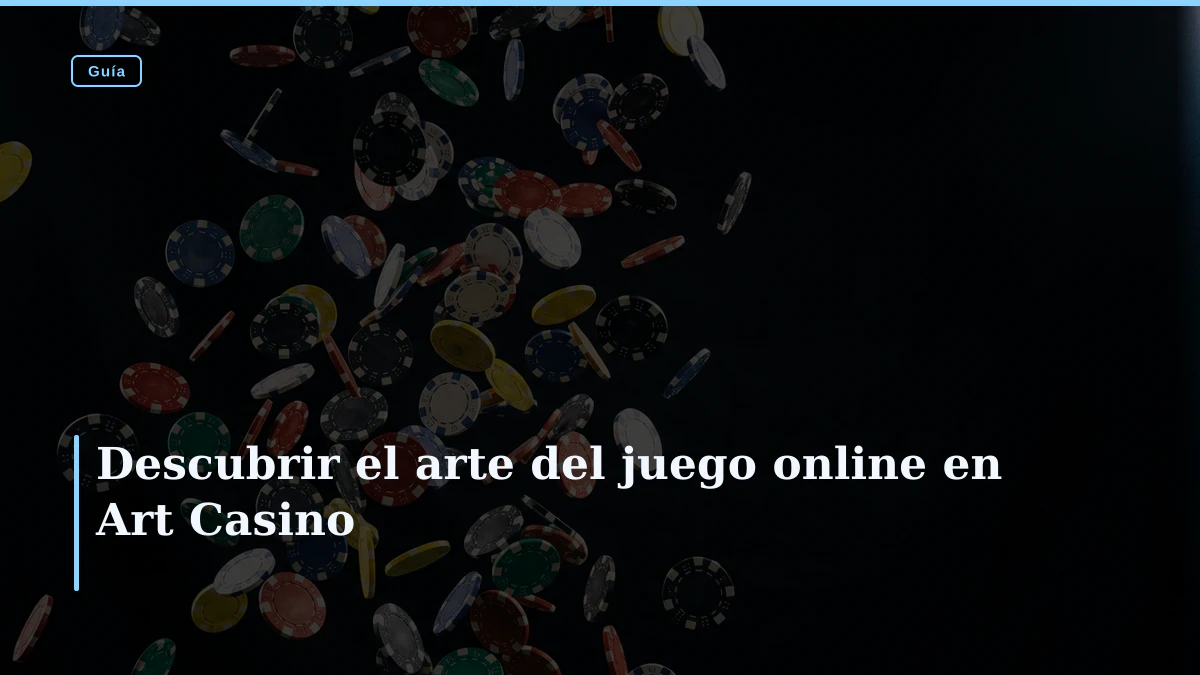 Descubrir el arte del juego online en Art Casino