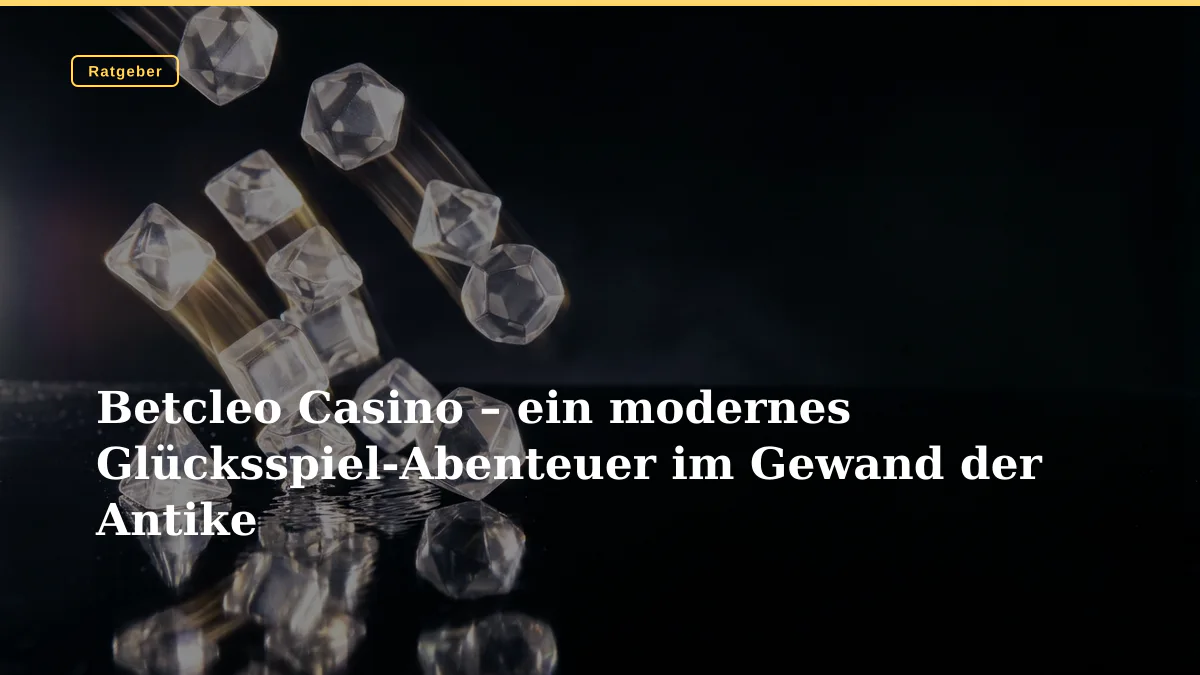 Betcleo Casino – ein modernes Glücksspiel-Abenteuer im Gewand der Antike