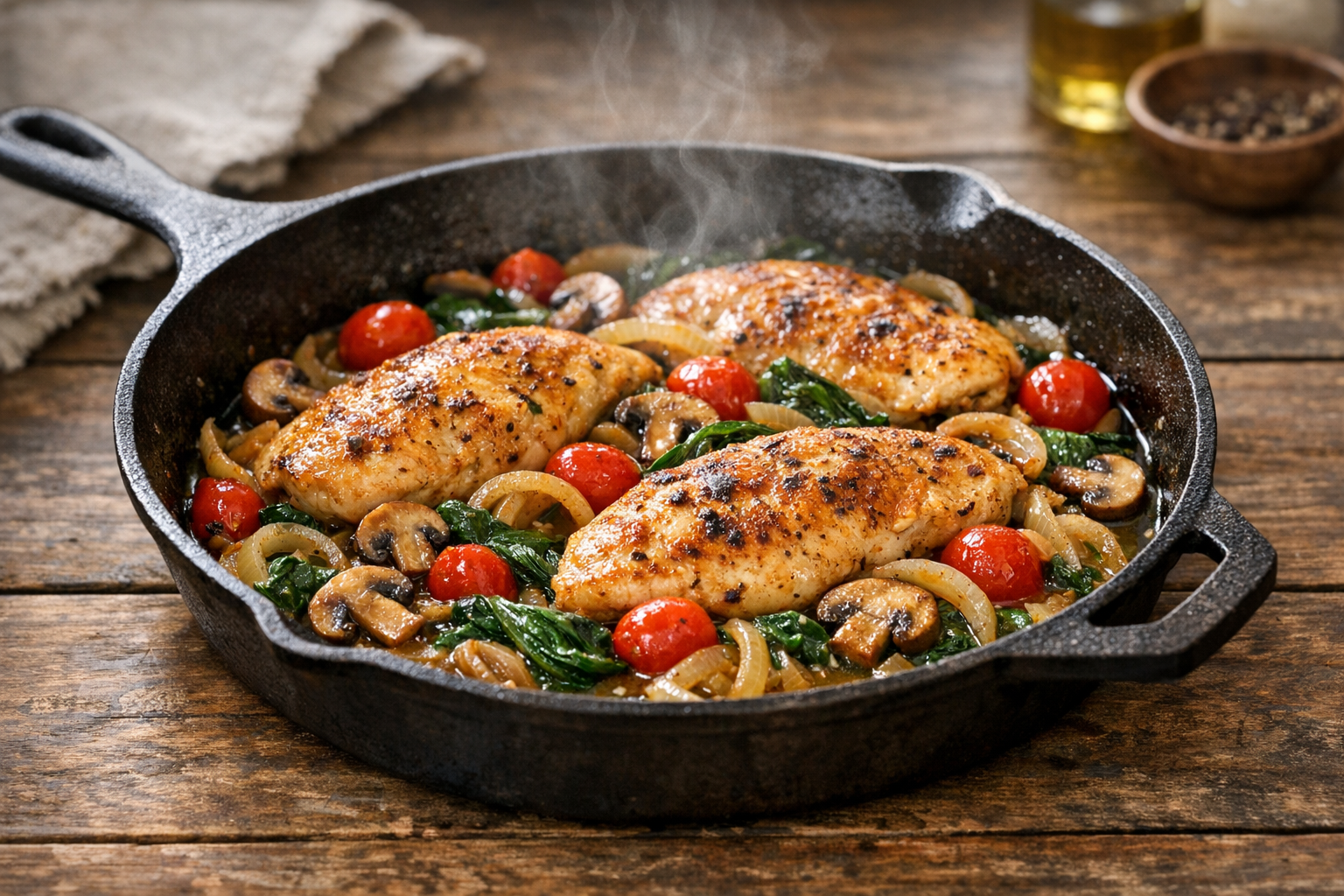 Easy Skillet Chicken Dinner Recipe