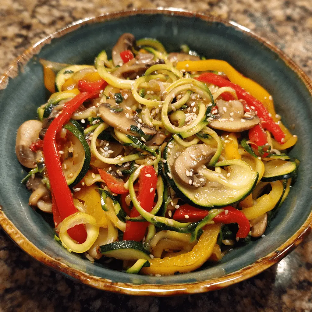 Vibrant Zucchini Noodle How to Make Zucchini Noodle Stir-Fry