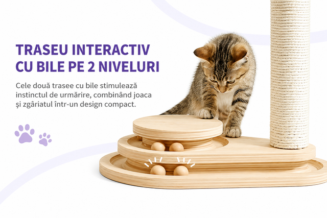Stalp de zgariat pentru pisici NextWave - imagine 6