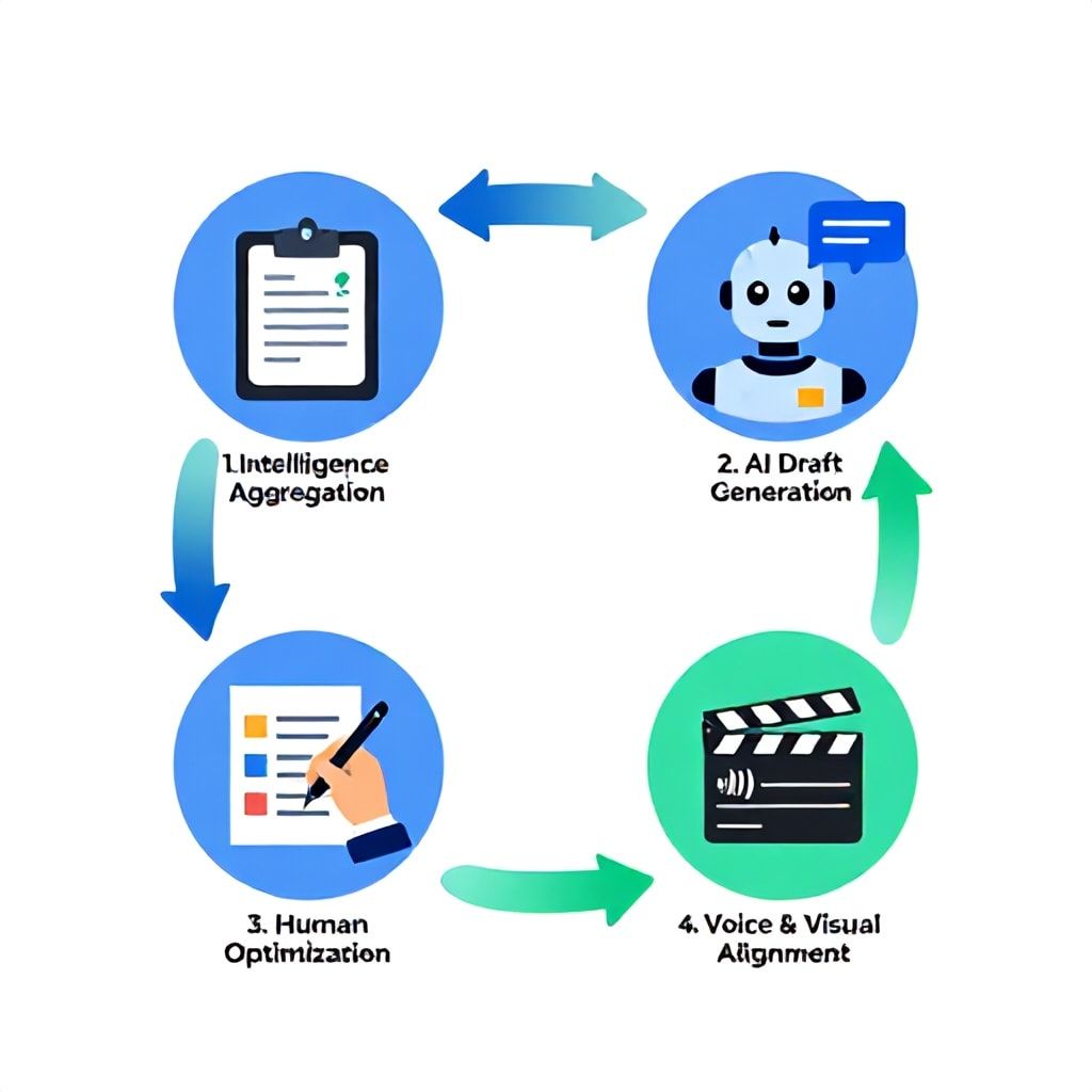 Diagram of the Four-Phase AI Script Engine for B2B lead generation