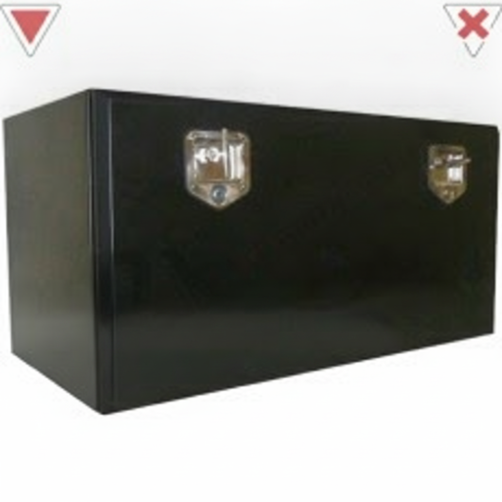 Steel Toolbox, Underbody, 1500x455x455mm, Black Finish