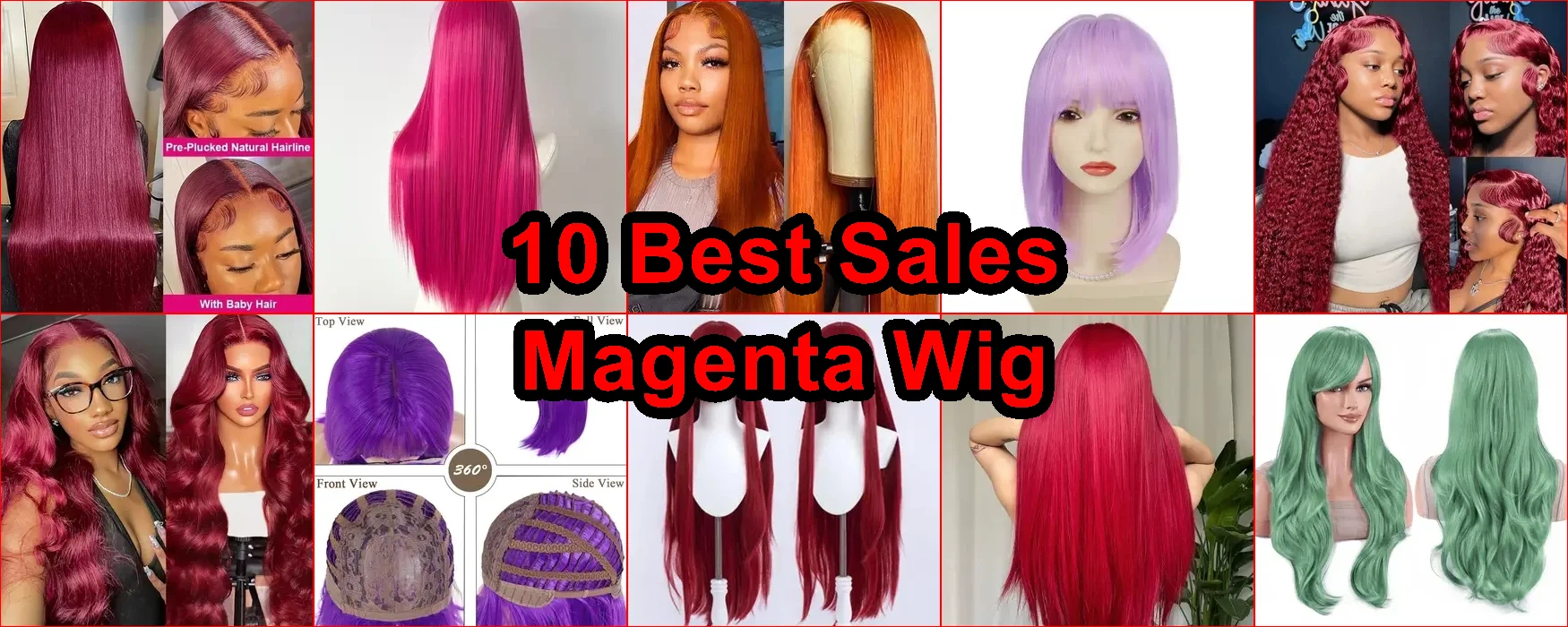 洋紅色假髮 評價