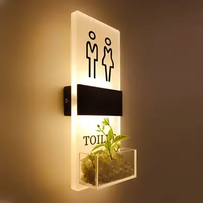 لوحات إرشادية لدورات المياه