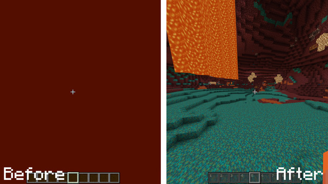 Under lava