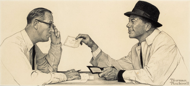 Two Men Conversing c 1950s.jpg