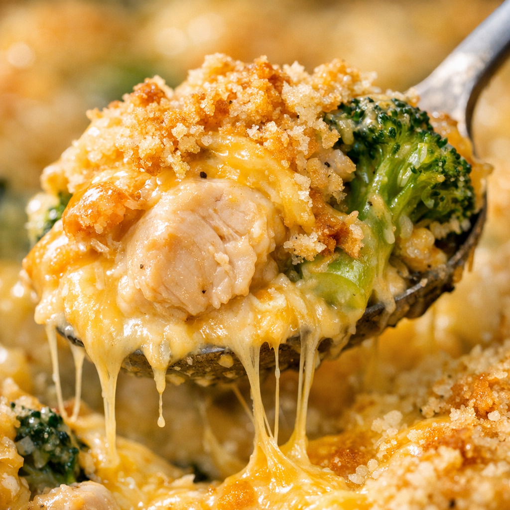 Easy Chicken and Broccoli Bake (Creamy Weeknight Dinner) cooking process