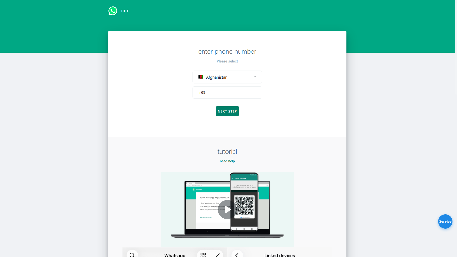 Forensic screenshot of whatsaepp.sbs showing the phishing page layout