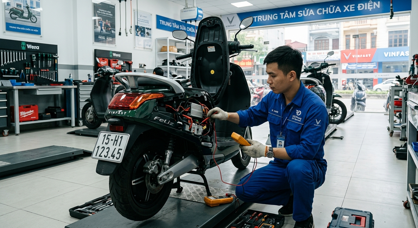 sửa xe điện hải phòng - hình minh họa