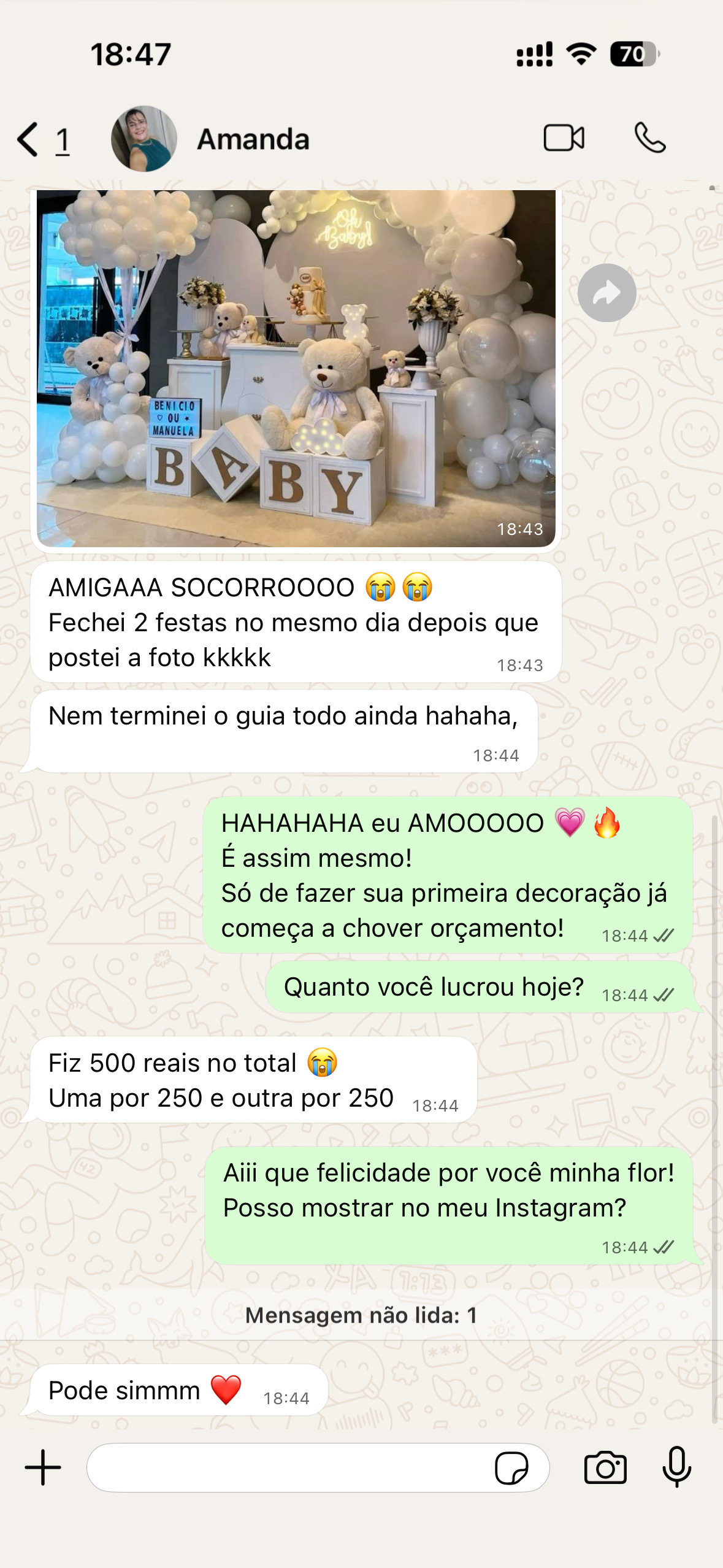 Depoimento de aluna 3