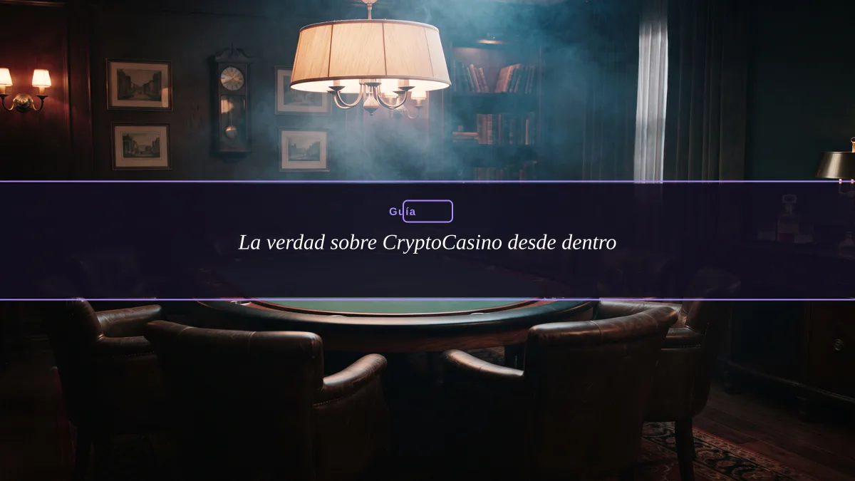 La verdad sobre CryptoCasino desde dentro