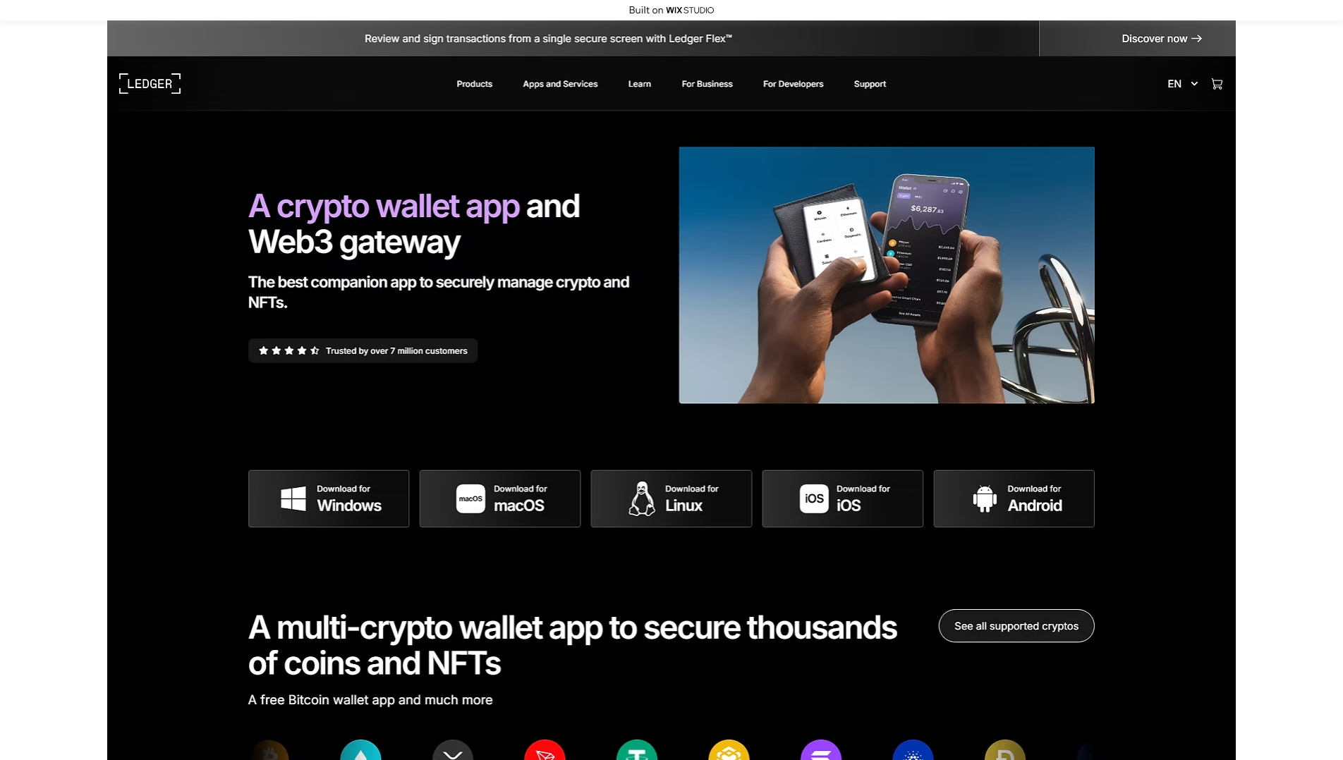 Screenshot of live-logons.wixstudio.com
