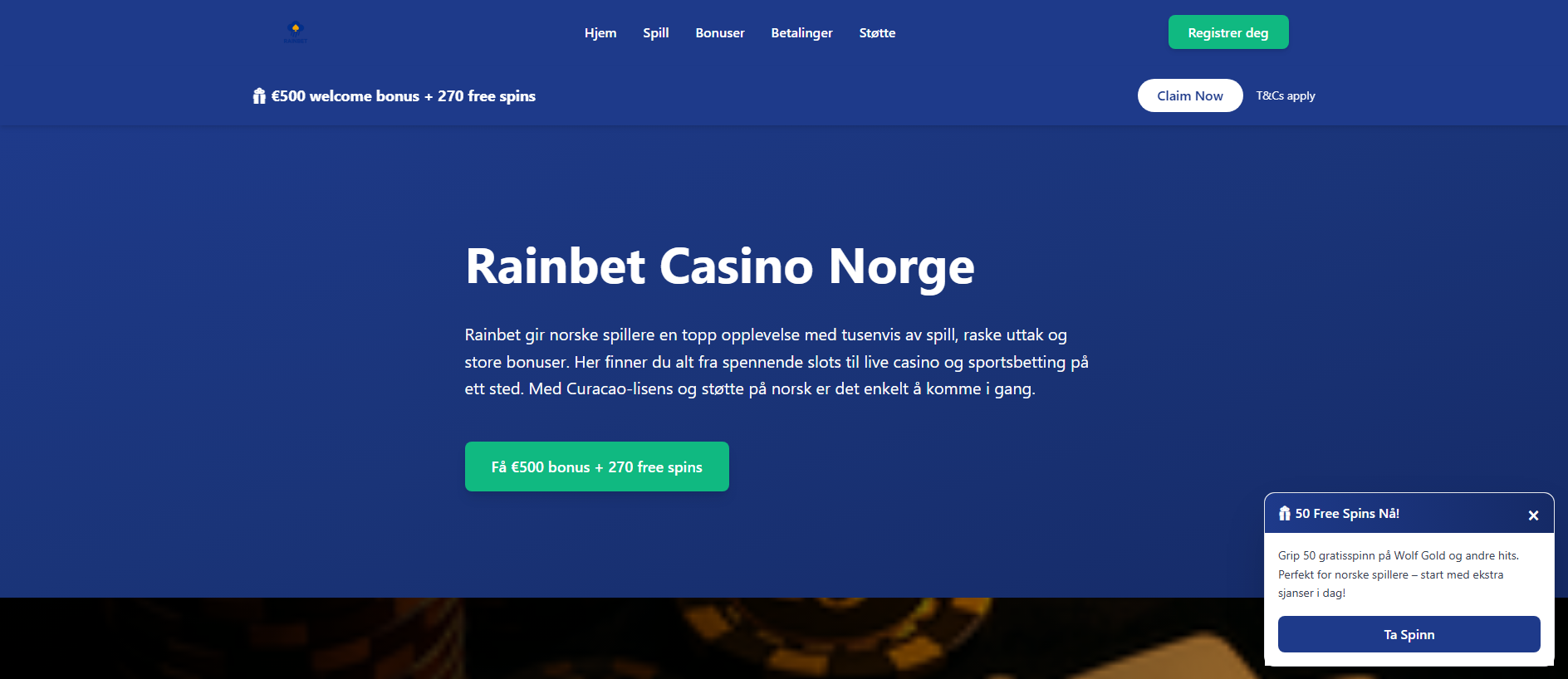Stored capture of rainbetnorway.com