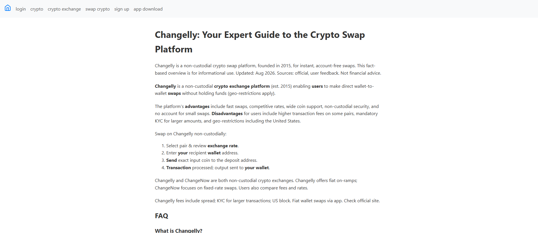 Stored capture of web-changelly.to