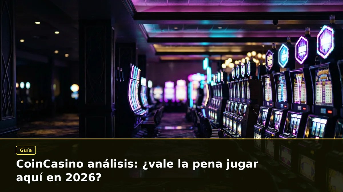 CoinCasino análisis: ¿vale la pena jugar aquí en 2026?