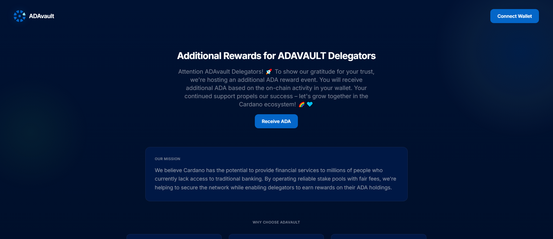 Screenshot of adavaultpool.net