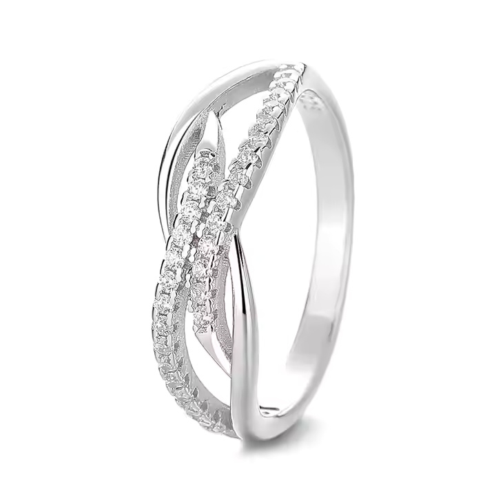 Flowing Wave Crossover Ring