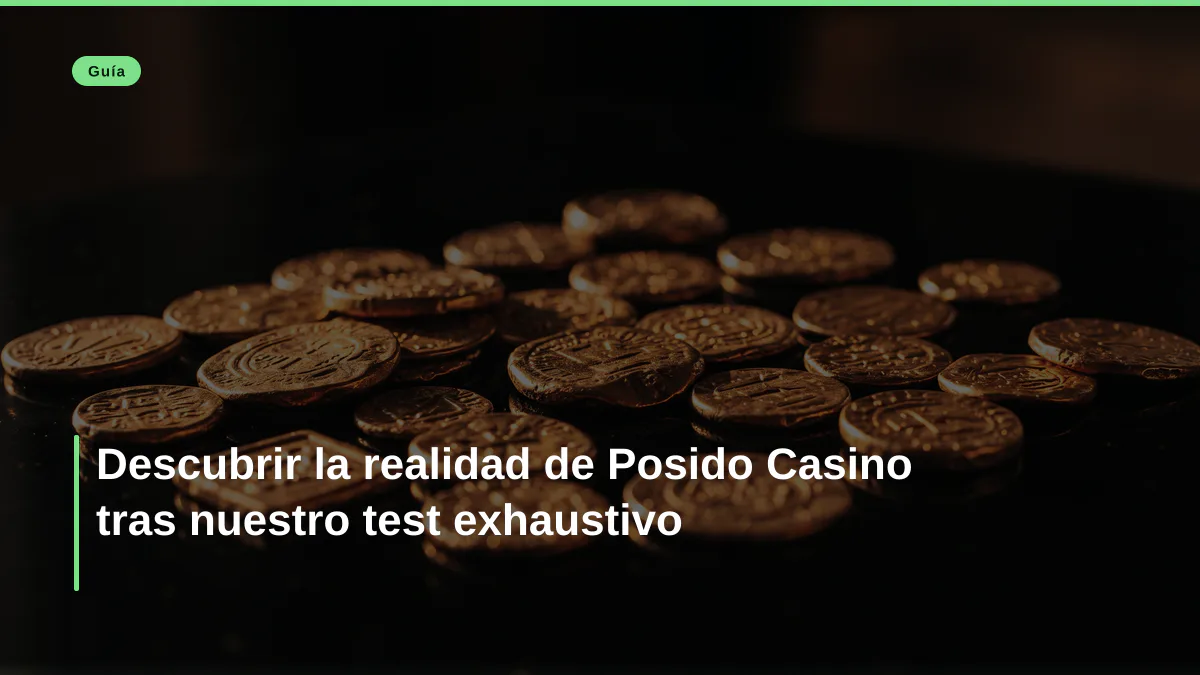 Descubrir la realidad de Posido Casino tras nuestro test exhaustivo