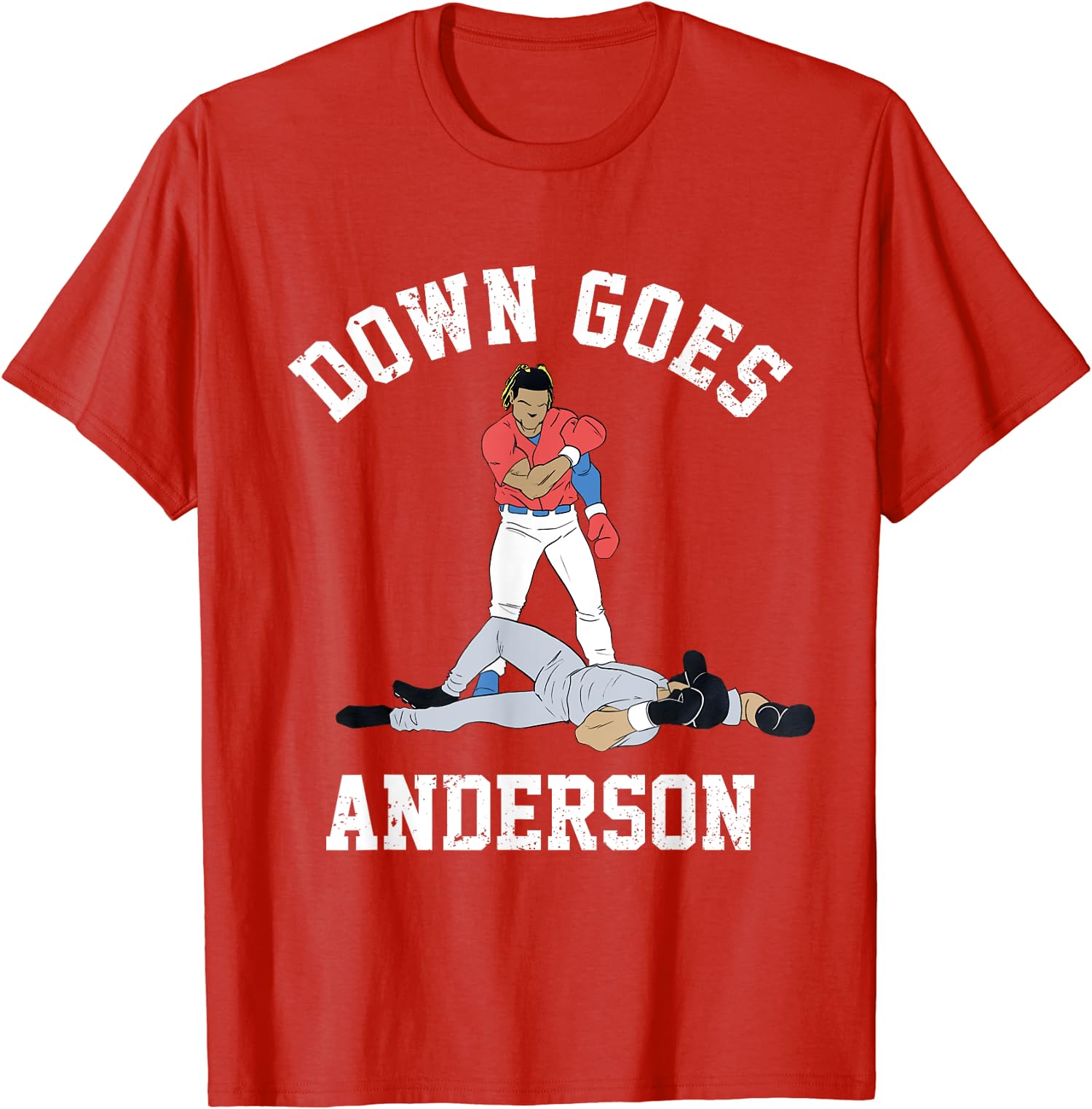 Funny Baseball Down Goes Anderson Sport Player Gift Unisex T-Shirt