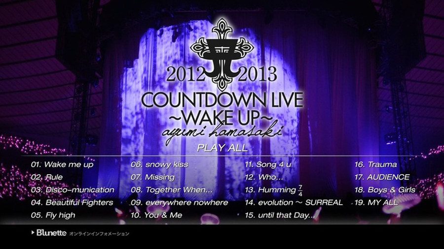 浜崎あゆみ COUNTDOWN LIVE 2012-2013 A ~WAKE UP~ ライブ J-POPアーティスト ライブブルーレイ限定盤 Blu-ray