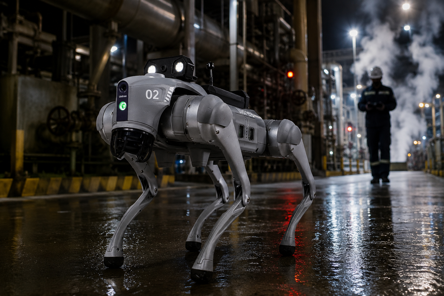 parking lot security robot
