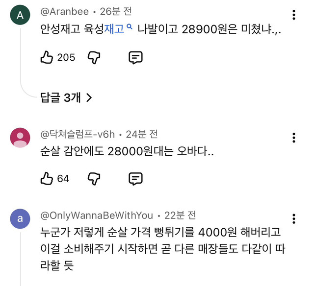 현재 가격이 선을 씨게 넘고 있어서 반발이 심한 치킨 신메뉴.jpg | 인스티즈