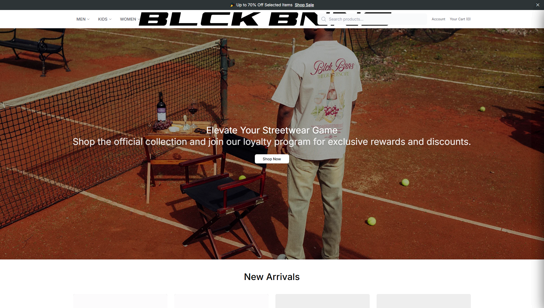 Stored capture of blackbananaswear.shop