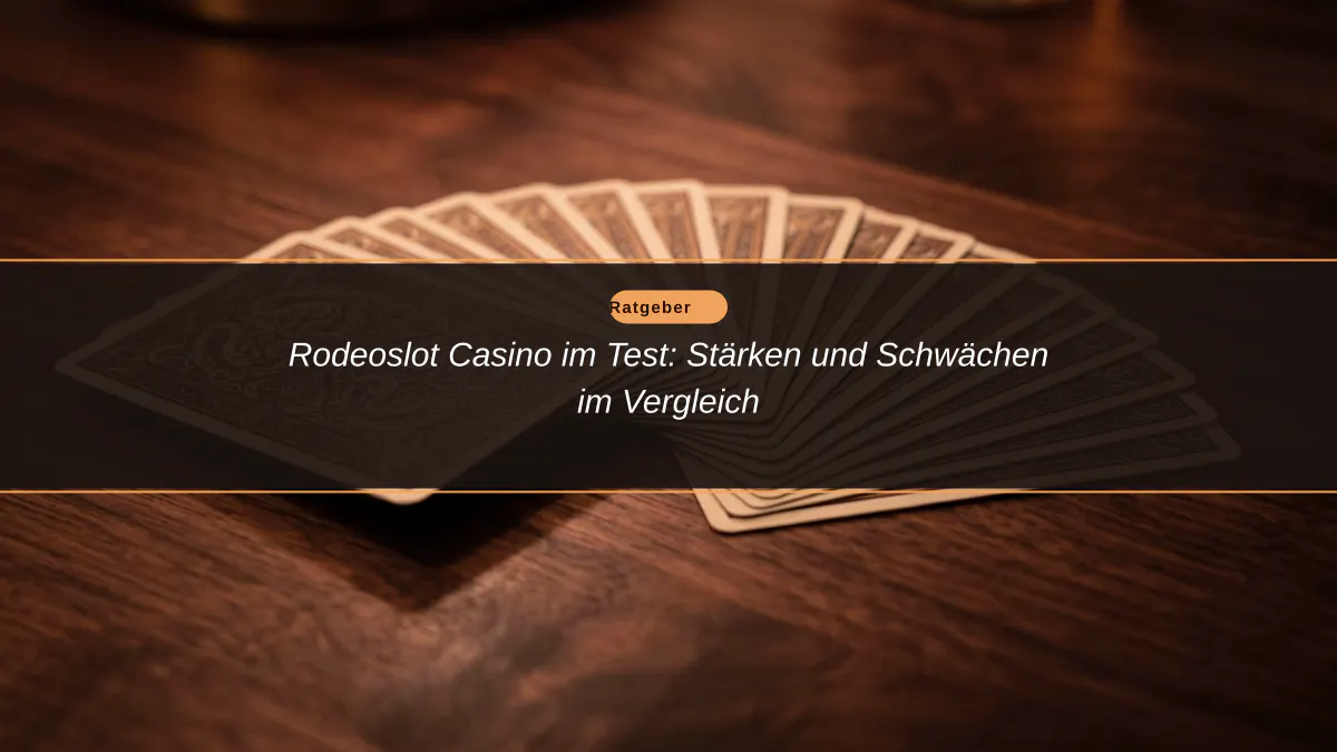 Rodeoslot Casino im Test: Stärken und Schwächen im Vergleich
