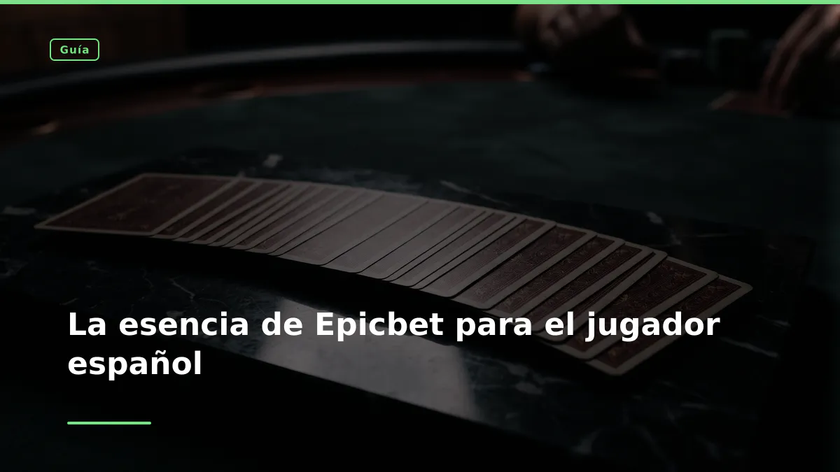 La esencia de Epicbet para el jugador español